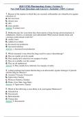 2024 VTNE Pharmacology Exam ( Version 3 ) New Full Exam Questions and Answers ( Included ) 100% Correct