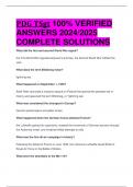 PDG TSgt 100&percnt; VERIFIED  ANSWERS 2024&sol;2025  COMPLETE SOLUTIONS