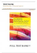 Test Bank For Human Physiology: An Integrated Approach 8th Edition by Dee Silverthorn||ISBN NO:10,0134605195||ISBN NO:13,978-0134605197||All Chapters||Complete Guide A+