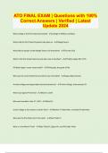 ATO Bundled Exams with Complete Solution &vert; Verified &vert; Guaranteed Success