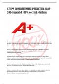 ATI PN COMPREHENSIVE PREDICTOR 2023- 2024 updated 100&percnt; correct solutions