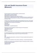 Life and Health Insurance Exam &lpar;Missouri&rpar; Questions with solutions 2024