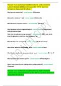 Actual Teas science test Questions and Answers Latest Update (55Questions with 100% Correct Answers Assured Grade A+)
