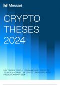 Messari CRYPTO THESES 2024, KEY TRENDS, PEOPLE, COMPANIES AND PROJECTS TO WATCH ACROSS THE CRYPTO LANDSCAPE, WITH PREDICTIONS FOR 2024
