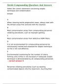 Sterile Compounding Questions And Answers 