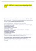 ACLS 2022 with complete and well verified test&period;
