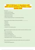 INFO 3130 Exam 3 &vert; Questions with 100&percnt; Correct Answers &vert; Verified &vert; Latest Update 2024