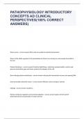Pathophysiology Introductory Concepts ad Clinical Perspectives