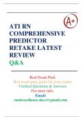 New File Update: ATI RN Comprehensive Predictor Retake 2019 Exam Questions and Answers