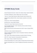 CPHIMS Study Guide latest updated