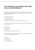  ACLS Recertification Exam Questions With Verified Answers Correct 100&percnt;&lpar;GRADED A&plus;&rpar;