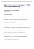 Mptc Interview and Interrogation 11&sol;2024 Questions And Answers &period;