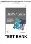 TEST BANK FOR PRIMARY CARE : A COLLABORATIVE PRACTICE,6TH EDITION BY BUTTARO.ISBN-13: 978-0323570152