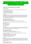 MEDICAL-SURGICAL NURSING: CONCEPTS FOR INTERPROFESSIONAL COLLABORATIVE CARE 9 EDITION TEST BANK Chapter 58: Care of Patients with Liver Problems