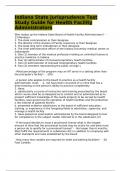 Indiana State Jurisprudence Test Study Guide for Health Facility Administrators