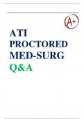 New File Update: ATI MED-SURG PROCTORED EXAM 2022/23 WITH NGN Questions and Answers | Complete Guide A+