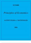 ECO1000 PRINCIPLES OF ECONOMICS LATEST EXAM WITH RATIONALES 2024.