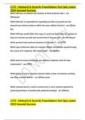 C172 - Network & Security Foundations Test Quiz Latest 2024 Assured Success 