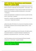 C211 OA Exam Questions and Answers Rated A&plus; Latest 2024