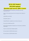 BCIS 1305 Module 2 2023/2024 updated Questions and Answers 100% Correct