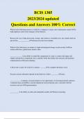 BCIS 1305 2023/2024 updated Questions and Answers 100% Correct