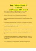 Zeta Phi Beta&colon; Module 2 Questions and Answers 100&percnt; Correct