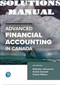 Advanced Financial Accounting in Canada, 1st edition by Johnstone Nathalie, Kri Solution Manual