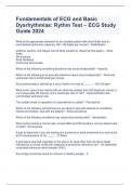 Fundamentals of ECG and Basic Dysrhythmias&colon; Rythm Test &ndash; ECG Study Guide 2024 
