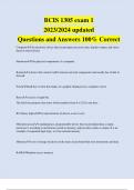 BCIS 1305 exam 1 2023/2024 updated Questions and Answers 100% Correct