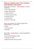 Maneuver Captains Career Course Entrance Exam Questions And Answers