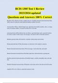 BCIS 1305 Test 1 Review 2023/2024 updated Questions and Answers 100% Correct