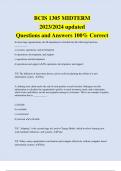 BCIS 1305 MIDTERM 2023/2024 updated Questions and Answers 100% Correct