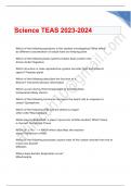 Ati teas science EXAM QUESTIONS & ANSWERS/ LATEST UPDATE 2023-2024 / RATED A+