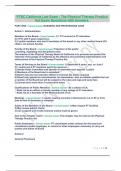 PTBC California Law Exam - The Physical Therapy Practice Act Exam Questions with Answers&period;