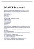 UPDATED 2024 DAANCE Module 4 EXAM