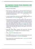 PA Appraisers License Exam Questions with 100&percnt; Correct Answers&period;