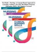 Test Bank - Nursing: A Concept-Based Approach to Learning, Volume I, II & III, 4th Edition (Pearson Education, 2023) | All Chapters Covered