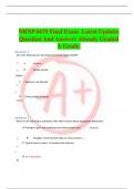 NRNP 6675 Final Exam Latest Updates Question And Answers Already Graded A Grade.