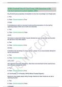 NFHS Football Part II Test Exam &lpar;100 Questions with Correct Answers&rpar; Latest Update 2024&period;&period;