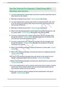 Test Out Network Pro Semester 1 Final Exam 100&percnt; Questions and Answers&period;