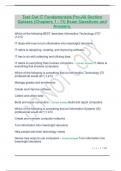 Test Out IT Fundamentals Pro-All Section Quizzes &lpar;Chapters 1 - 11&rpar; Exam Questions and Answers&period;