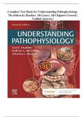 Complete Test Bank for Understanding Pathophysiology 7th edition by Huether, McCance | All Chapters Covered | Verified Answers