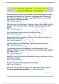 2024 NFHS FOOTBALL TEST EXAM QUESTIONS & ANSWERS&period;