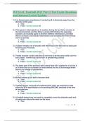 WVSSAC Football 2023 Part 2 Test Exam Questions and Answers Latest Update&period;&period;