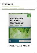 Test Bank For Introduction to Clinical Pharmacology 10th Edition by Constance G Visovsky||ISBN NO:10,0323755356||ISBN NO:13,978-0323755351||All Chapters||Complete Guide A+