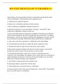 RN EXIT HESI EXAM V5 GRADED A&plus;