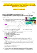 Test Bank Complete Pharmacology&period; A Patient-Centered Nursing Process Approach&period; Complete Test Bank&period; 11th Edition 1-58 Chapters With 100&percnt; Correct Answers&period;   LATEST UPDATE 2024