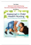 Maternal & Child Health Nursing  Care of the Childbearing & Childrearing Family 9th Edition Test Bank By JoAnne Silbert-Flagg | Chapter 1 – 56, Latest - 2024|