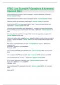PTBC Law Exam &lpar;167 Questions & Answers&rpar; Updated 2024&period;