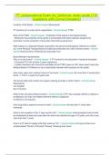 PT Jurisprudence Exam for California- study guide &lpar;116 Questions with Answers&rpar;&period;